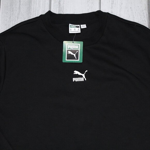 NEW Puma Avenir Crew Sweatshirt in Black - Picture 2 of 4